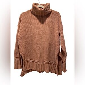 Aerie Cozy Brown Turtleneck Sweater size XS